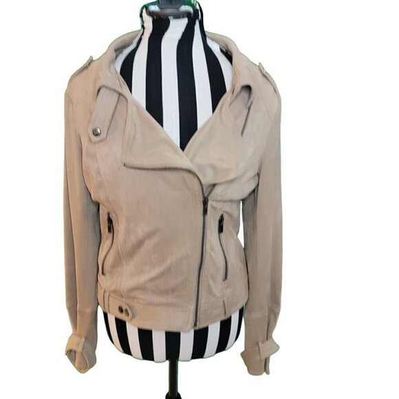 Blanc Noir Suede Zip-up Jacket XS - Picture 2 of 10